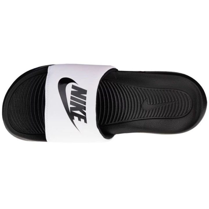 Moteriškos šlepetės baseinui Nike Victori One, baltos