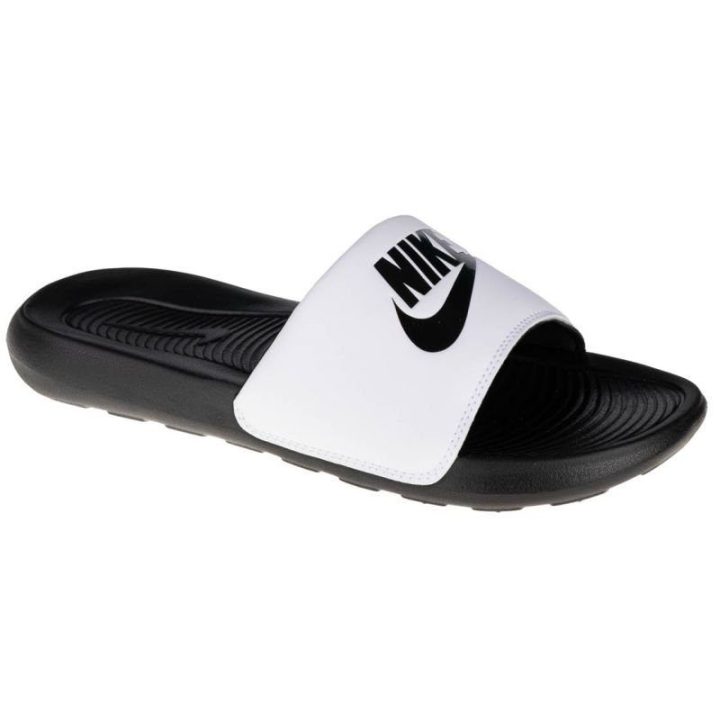Moteriškos šlepetės baseinui Nike Victori One, baltos