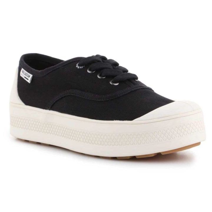 Elegantiški moteriški žemi kedai Palladium Sub Low CVS, juodi