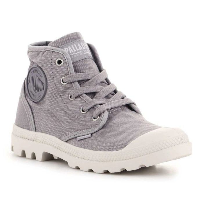 Moteriški sportbačiai aukštu auliuku Palladium Pampa Hi, pilki