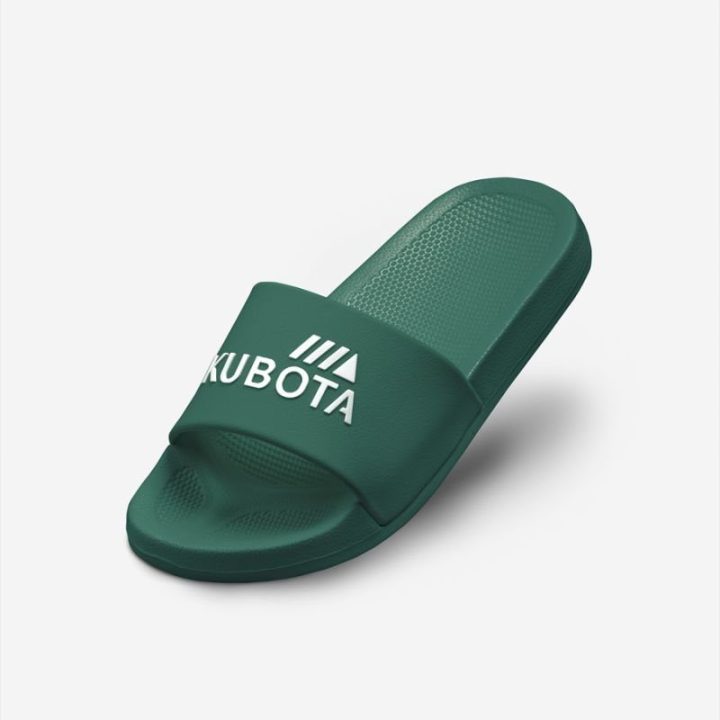 Moteriškos šlepetės paplūdimiui ir baseinui Kubota, žalios