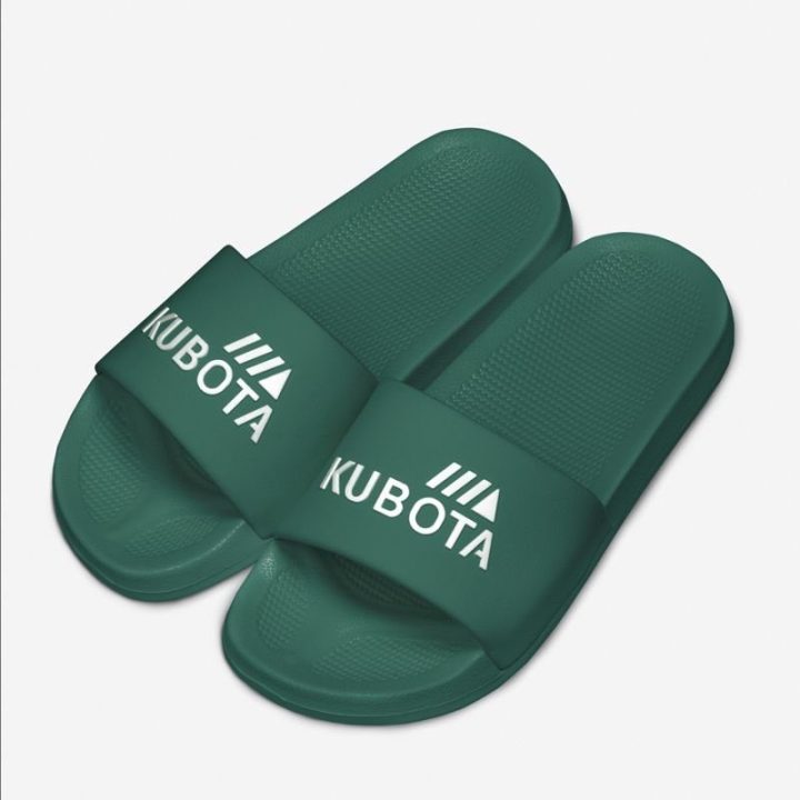 Moteriškos šlepetės paplūdimiui ir baseinui Kubota, žalios