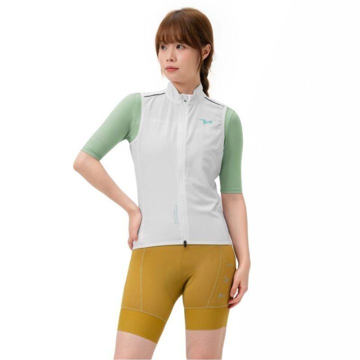 Moteriška vėjui atspari liemenė Rockbros MJ008 TVI, 54/64 cm, balta