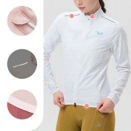 Moteriška dviratininkų striukė Rockbros YPW069 TVI, balta