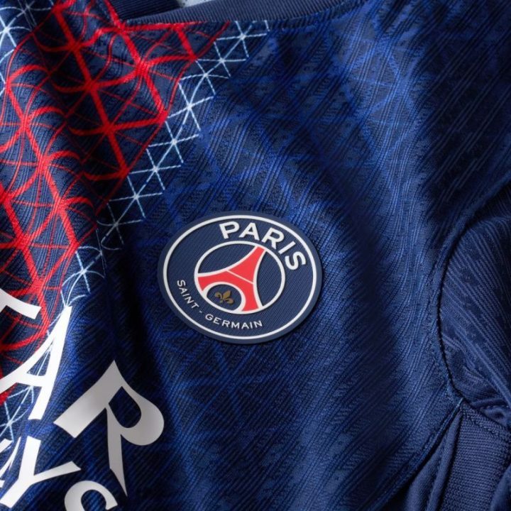 Vaikiški futbolo marškinėliai Nike PSG 2025/26, tamsiai mėlyni