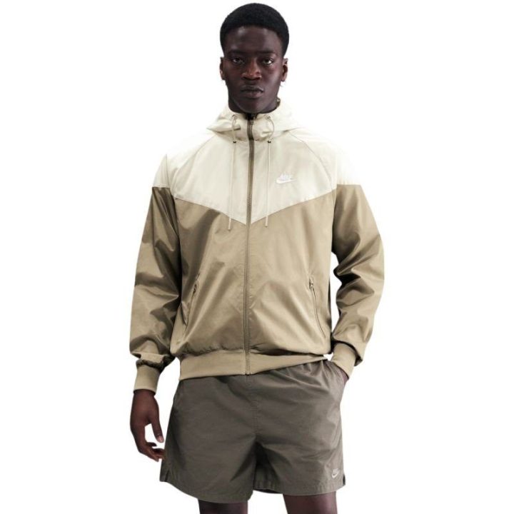 Vyriška striukė su V formos intarpu Nike Sportswear Windrunner, smėlio