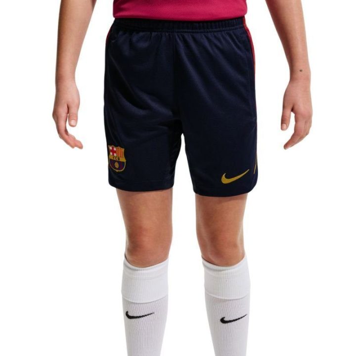 Vaikiški futbolo šortai Nike FC Barcelona Strike, tamsiai mėlyni