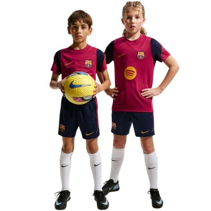 Vaikiški futbolo šortai Nike FC Barcelona Strike, tamsiai mėlyni