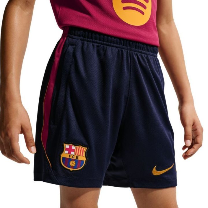 Vaikiški futbolo šortai Nike FC Barcelona Strike, tamsiai mėlyni