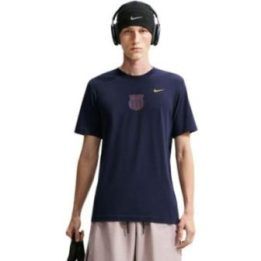 Vyriški medvilniniai marškinėliai Nike FC Barcelona, tamsiai mėlyni