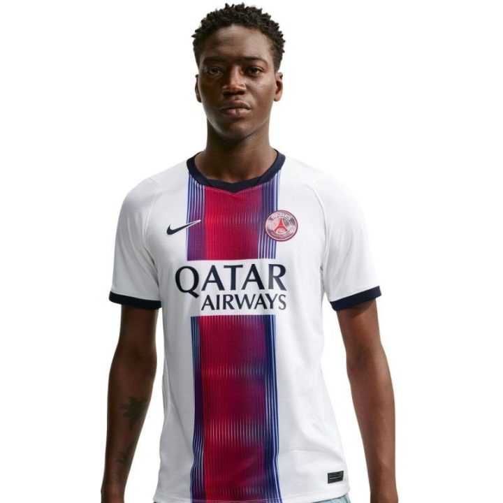 Vyriški futbolo marškinėliai Nike Dri-FIT Paris Saint-Germain, balti