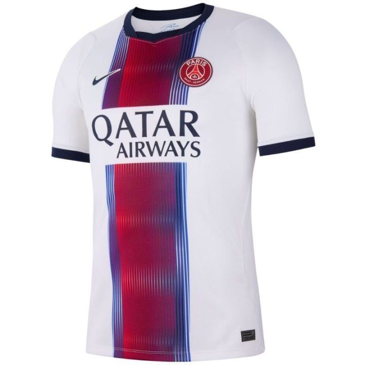 Vyriški futbolo marškinėliai Nike Dri-FIT Paris Saint-Germain, balti