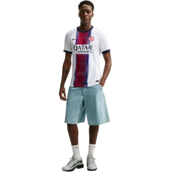 Vyriški futbolo marškinėliai Nike Dri-FIT Paris Saint-Germain, balti