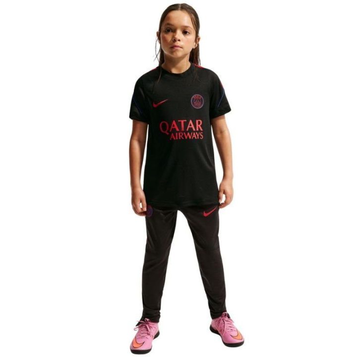 Vaikiški marškinėliai Nike Paris Saint-Germain Strike, juodi