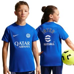 Vaikiški marškinėliai Nike Inter Mediolan Strike, mėlyni