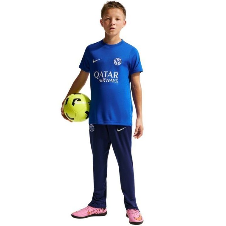 Vaikiški marškinėliai Nike Inter Mediolan Strike, mėlyni