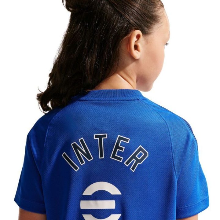 Vaikiški marškinėliai Nike Inter Mediolan Strike, mėlyni