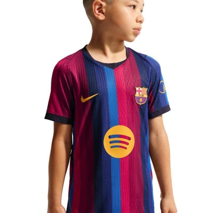 Vaikiški marškinėliai Nike FC Barcelona Match Home, mėlyni ir bordo