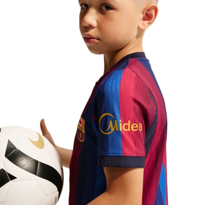 Vaikiški marškinėliai Nike FC Barcelona Match Home, mėlyni ir bordo