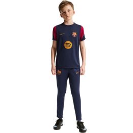 Vaikiški marškinėliai Nike FC Barcelona Strike, tamsiai mėlyni ir bordo