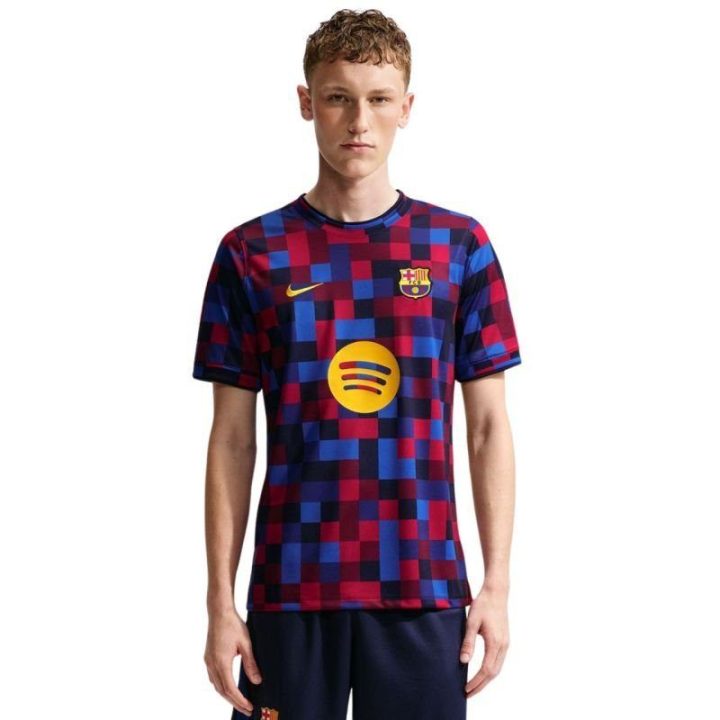 Vyriški marškinėliai Nike FC Barcelona Home, tamsiai mėlyni ir bordo