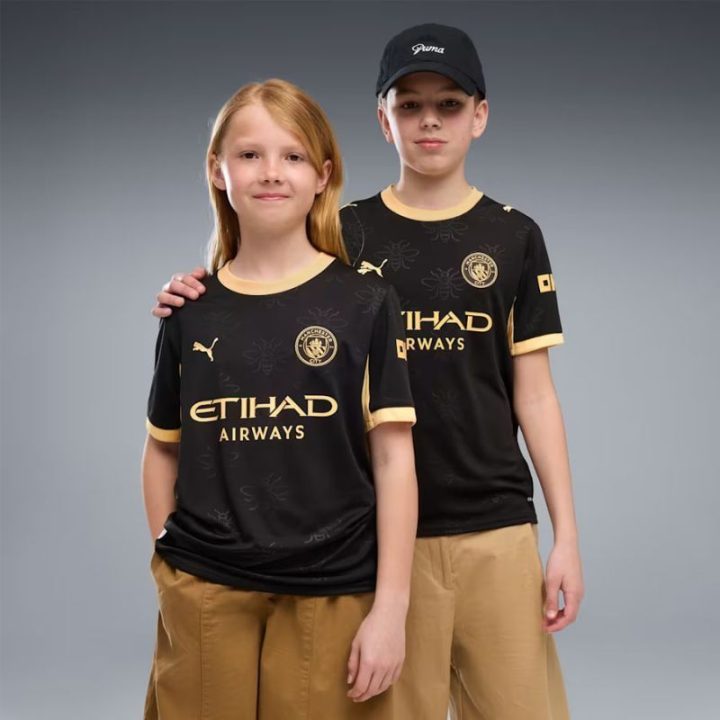 Vaikiški futbolo marškinėliai išvykų rungtynėms Puma Manchester City