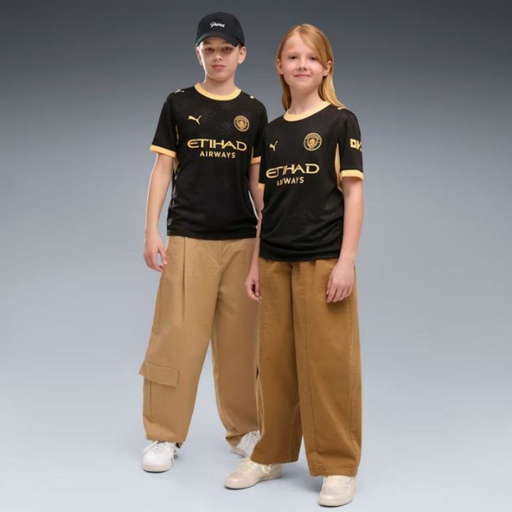 Vaikiški futbolo marškinėliai išvykų rungtynėms Puma Manchester City