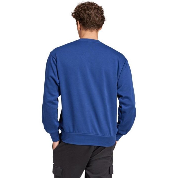 Vyriškas medvilninis džemperis adidas Essentials Feelcozy, mėlynas
