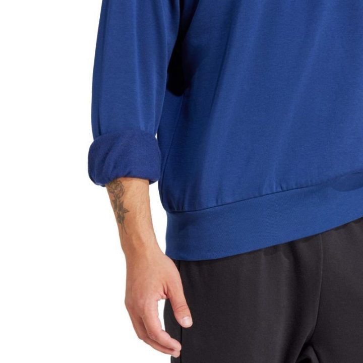 Vyriškas medvilninis džemperis adidas Essentials Feelcozy, mėlynas