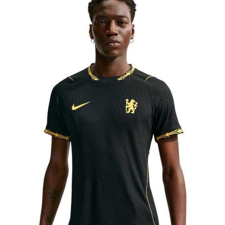 Vyriški futbolo marškinėliai Nike Chelsea FC Match Away, juodi