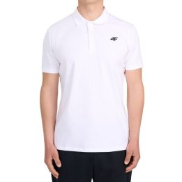 Vyriški medvilniniai polo marškinėliai 4F M0770, balti