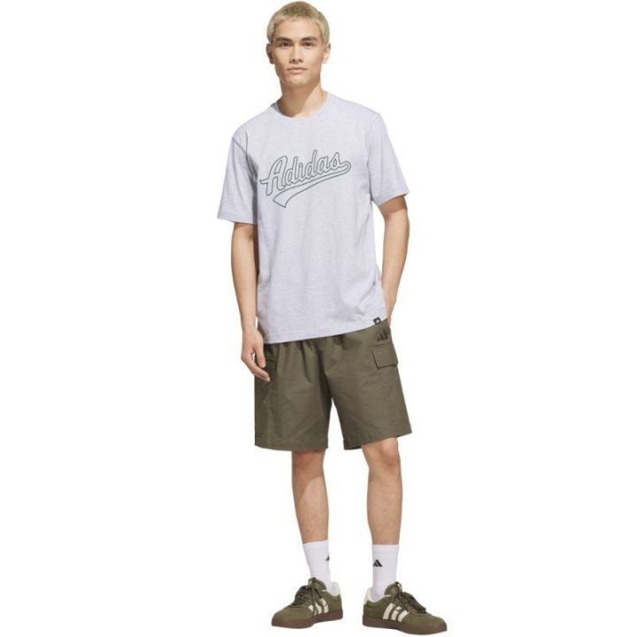 Vyriški medvilniniai marškinėliai adidas Varsity Tailsweep, pilki