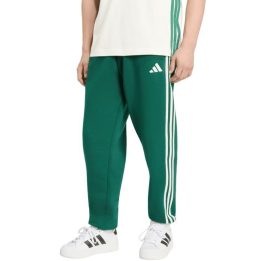 Vyriškos medvilninės kelnės adidas Essentials 3-Stripes, žalios