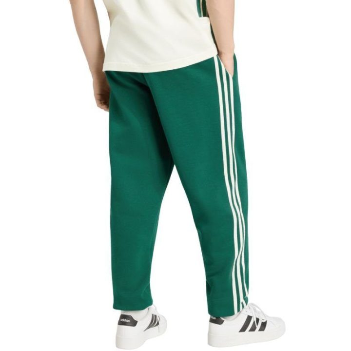 Vyriškos medvilninės kelnės adidas Essentials 3-Stripes, žalios