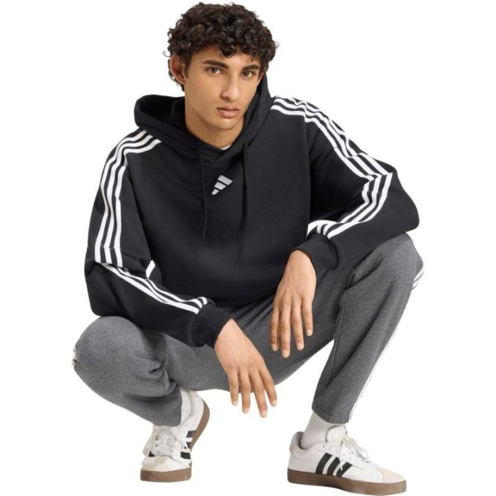 Vyriškas džemperis su gobtuvu adidas Essentials, juodas, KY6605