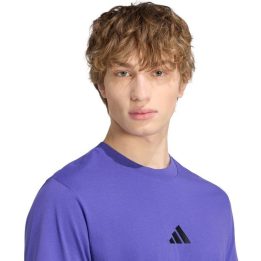 Vyriški medvilniniai marškinėliai adidas Essentials, violetiniai