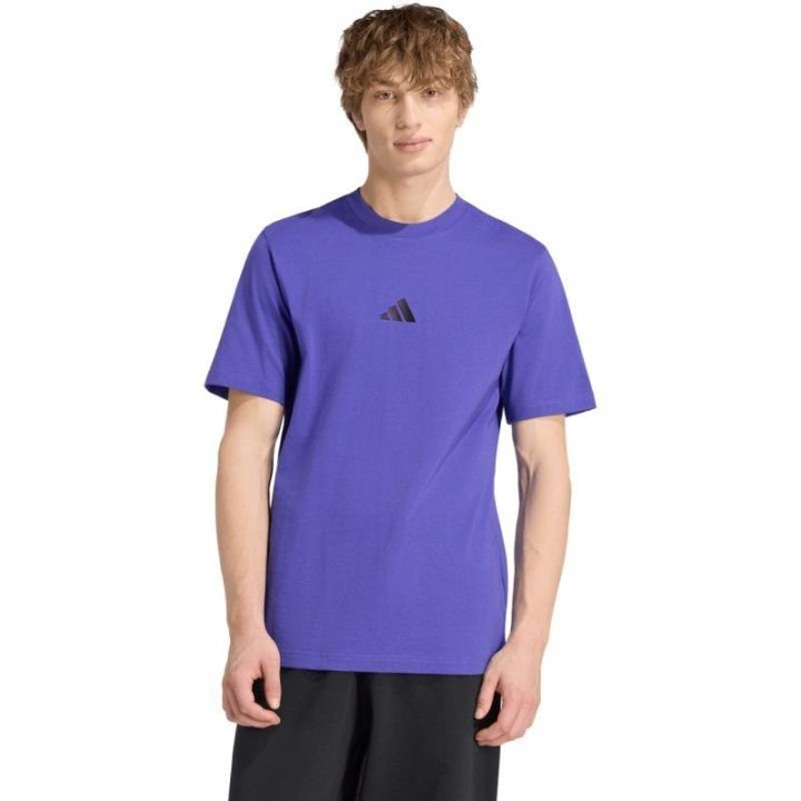 Vyriški medvilniniai marškinėliai adidas Essentials, violetiniai