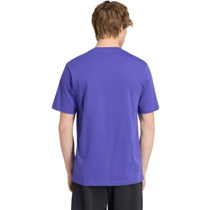 Vyriški medvilniniai marškinėliai adidas Essentials, violetiniai