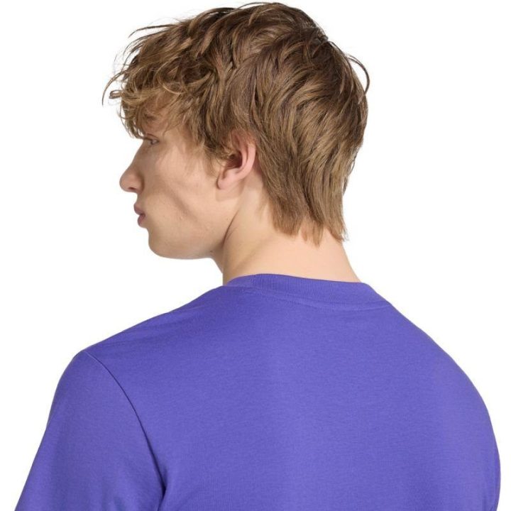 Vyriški medvilniniai marškinėliai adidas Essentials, violetiniai