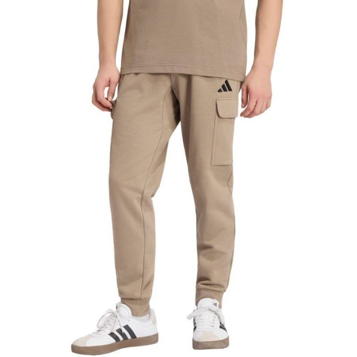 Vyriškos kargo kelnės adidas Essentials Feelcozy Cargo, smėlio