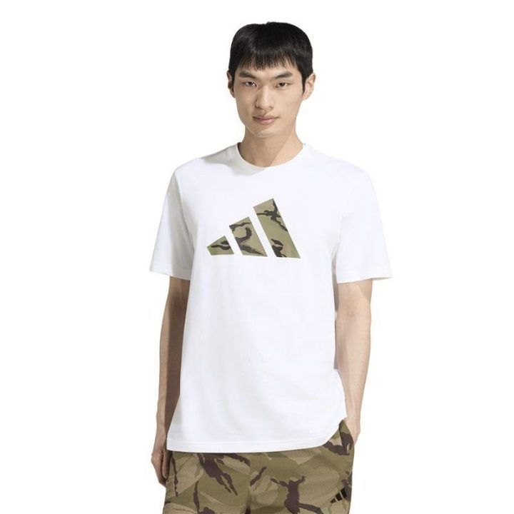 Marškinėliai adidas Camo Three Bar Logo Graphic