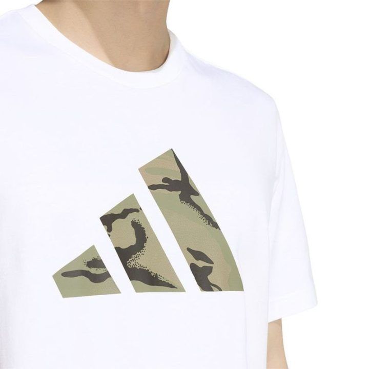 Marškinėliai adidas Camo Three Bar Logo Graphic