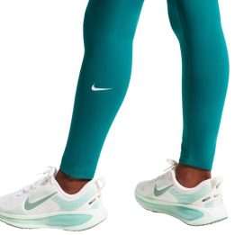Tamprės mergaitėms su aukštu liemeniu Nike One, žalios