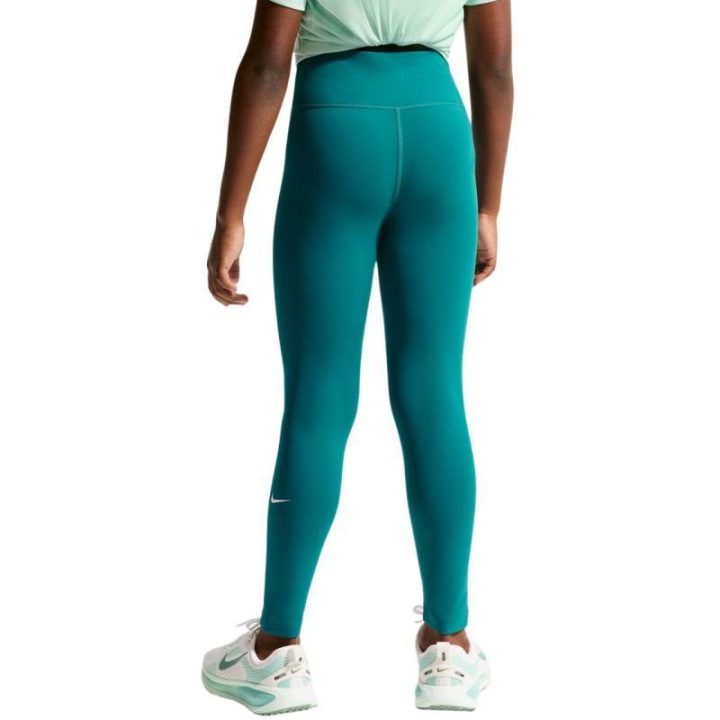 Tamprės mergaitėms su aukštu liemeniu Nike One, žalios