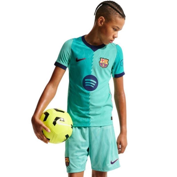 Vaikiški futbolo marškinėliai Nike FC Barcelona Match 2026/27, žali