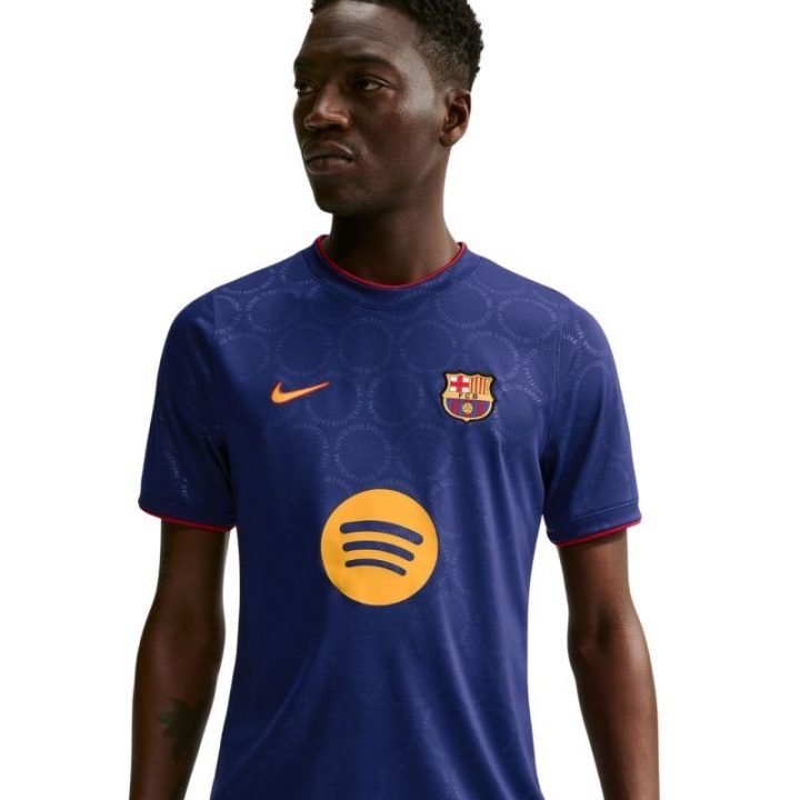 Vyriški marškinėliai Nike FC Barcelona Third, tamsiai mėlyni