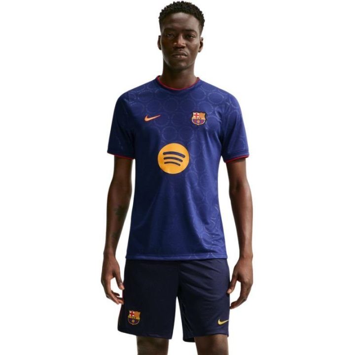 Vyriški marškinėliai Nike FC Barcelona Third, tamsiai mėlyni