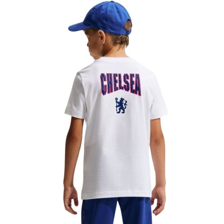 Vaikiški medvilniniai marškinėliai Nike Chelsea F.C., balti