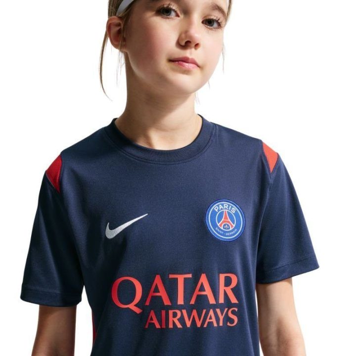 Vaikiški marškinėliai Nike Paris Saint-Germain, tamsiai mėlyni
