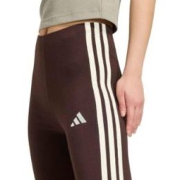 Moteriškos medvilninės tamprės adidas Essentials 3-Stripes, rudos